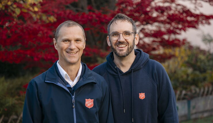 Markus Brunner und Andreas Dummermuth, Co-Leitung der Heilsarmee Affoltern am Albis.